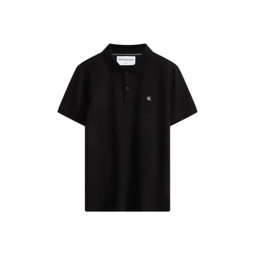 CALVIN KLEIN Polo Shirt Men's Space Black