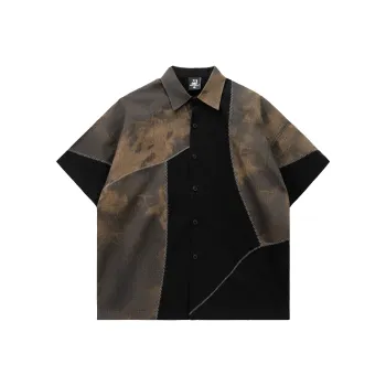 XINYINSU SS24 Shirt Summer Unisex Couple's Black