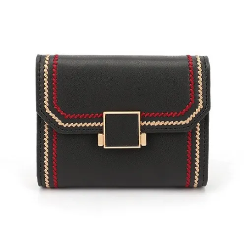 Tong Tong Rabbit Cow Split Leather Card Holder Regular Women's Multicolor