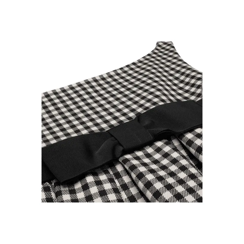 CELINE SS25 Sleeveless Dress Women's Black White-4