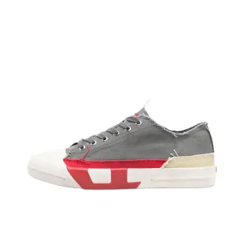 DIESEL S D Verse Low Top Canvas Shoes Men's Gray