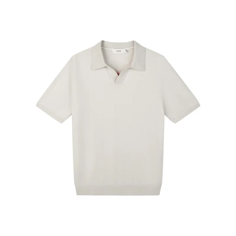 ZIOZIA Summer Polo Shirt Men's Khaki-0