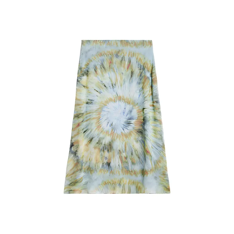 CELINE SS24 Casual Long Skirt Women's Decadent Blue-1