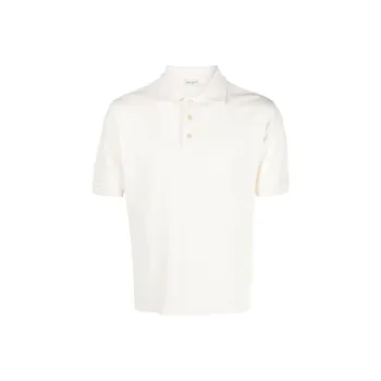 SAINT LAURENT Cassandre Short Sleeved Polo Shirt