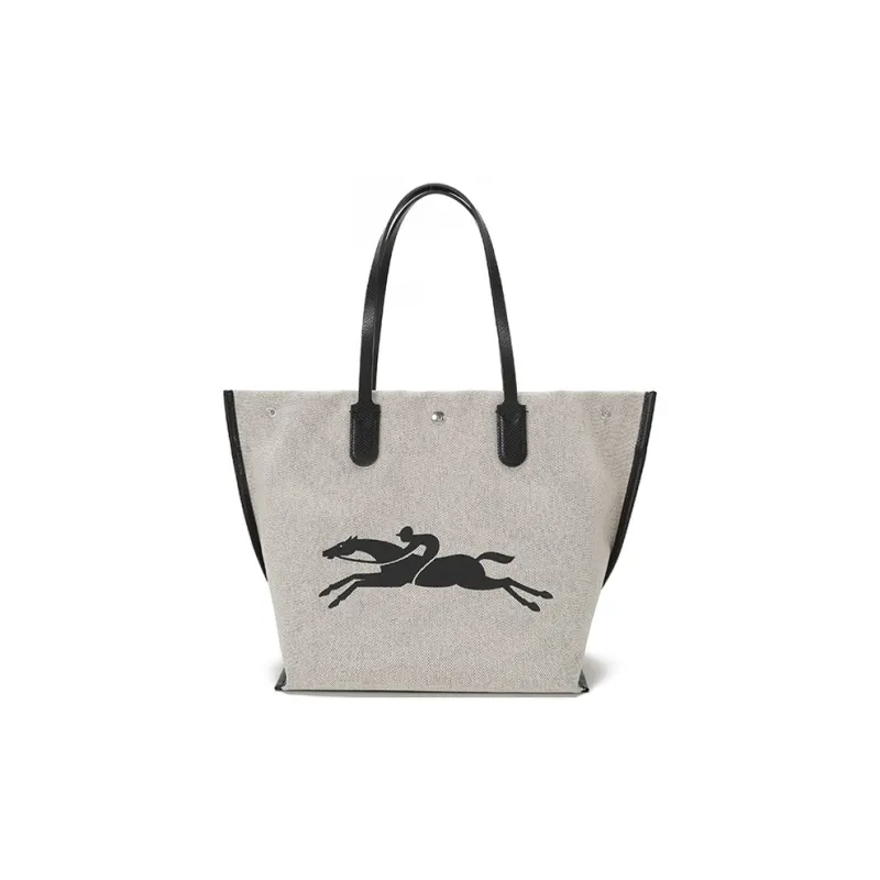 LONGCHAMP Roseau Polyamide Tote Bag, Shopping Bag, Shoulder Bag Large Size Women's Linen-3