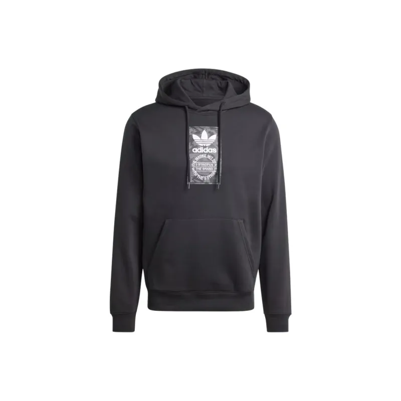 Adidas Originals CAMO LAB HOODED SWEATSHIRT Men's Black-0