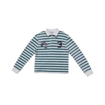 Jaded London Drift Series Sigma Rugby Top Polo Shirt Men's Green