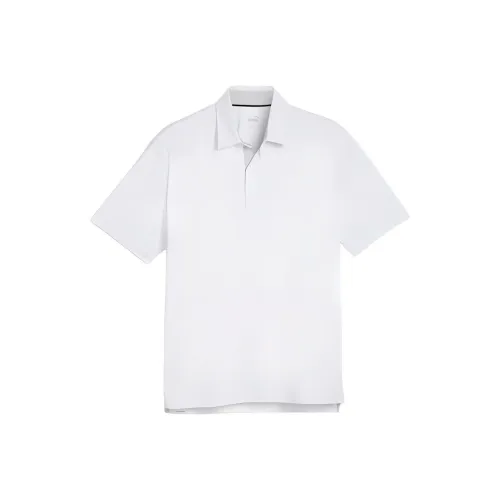 PUMA MATT Brigade Golf Polo Shirt Men's White