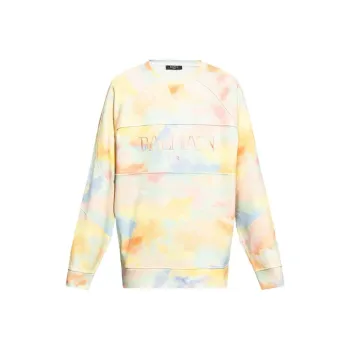 BALMAIN Tie Dyed Crewneck Sweatshirt