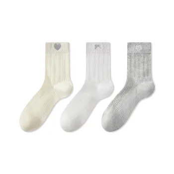 JIAZINI Mid Calf Socks Women's 3 Pack