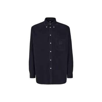 FENDI Ff Embroidered Corduroy Shirt