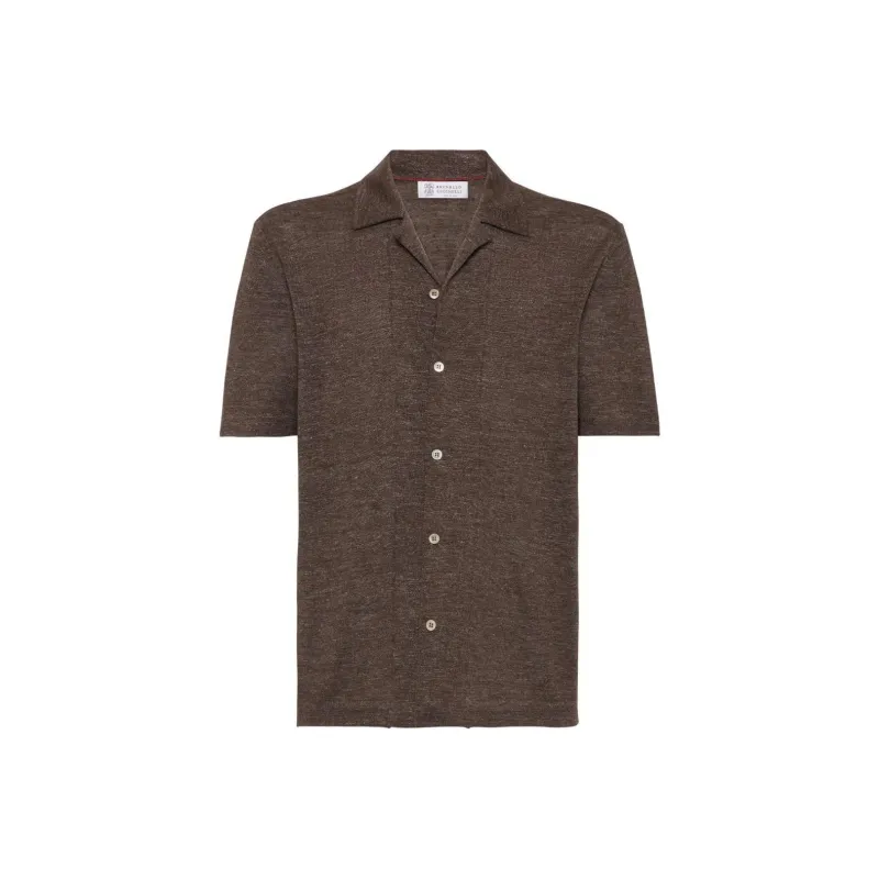Brunello Cucinelli Short sleeve Knitted Shirt-0