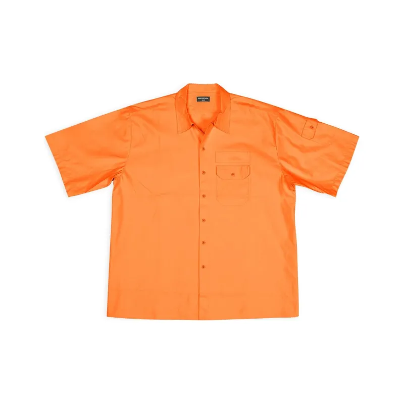 Balenciaga Shirts Men Orange-0