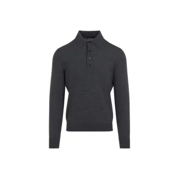 TOM FORD Long Sleeved Polo Shirt