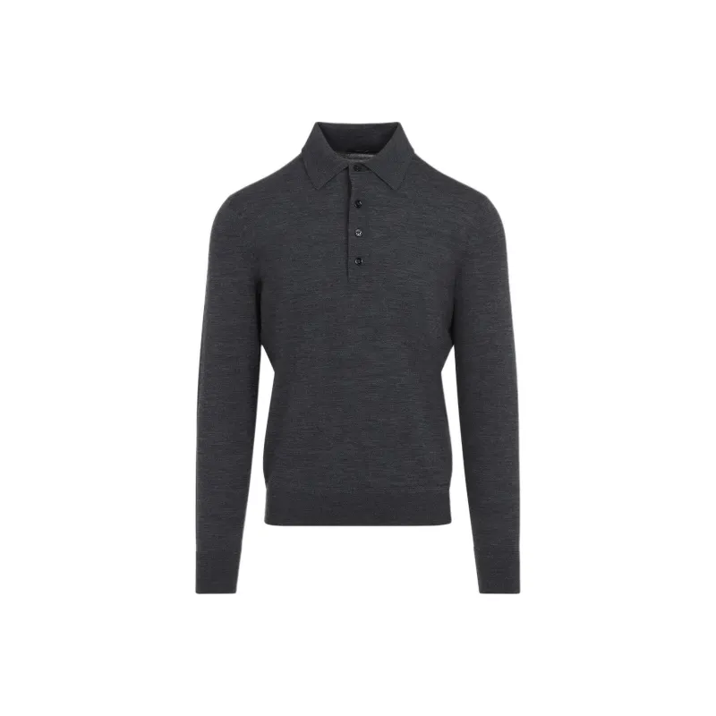 TOM FORD Long Sleeved Polo Shirt-0