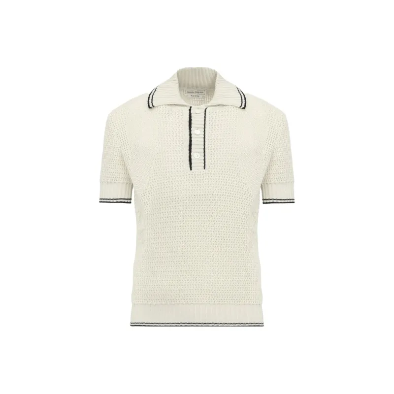 Alexander McQueen Polo Shirts Men Beige-0
