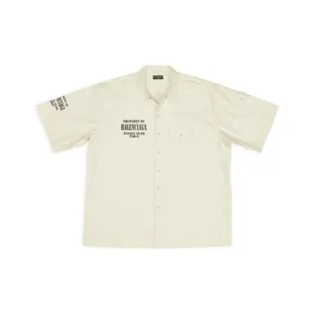 Balenciaga Property FW22 Shirt Men's Ecru