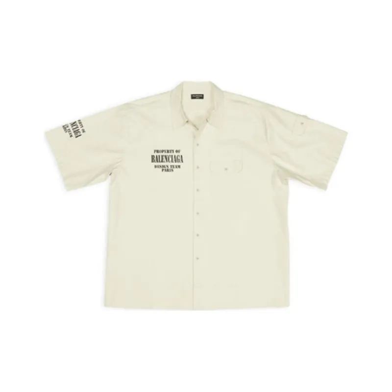 Balenciaga Property FW22 Shirt Men's Ecru-0