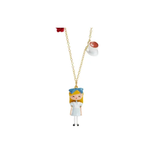 LES NEREIDES Alloy, Silver Plated, Gold Plated, Brass, Enamel Necklaces Women's Gold