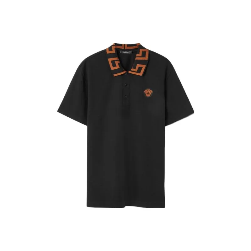 VERSACE Polo Shirts Men Black-0