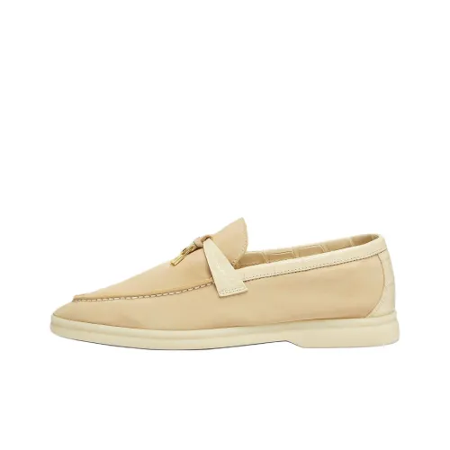 Loro Piana Summer Charms Walk Loafers Women's Butter