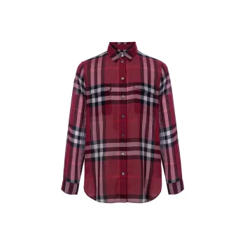 Burberry Shirts Unisex Red