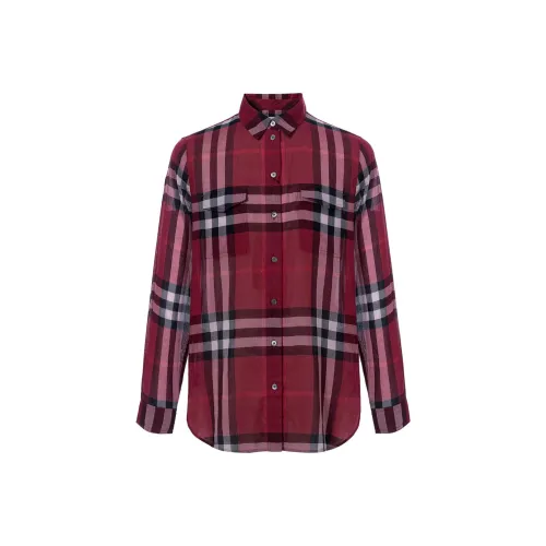 Burberry Shirts Unisex Red