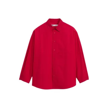 ZARA Shirts Men Fuchsia