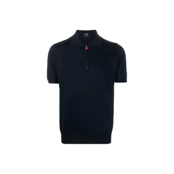 KITON Fine-Knitted Polo Shirt