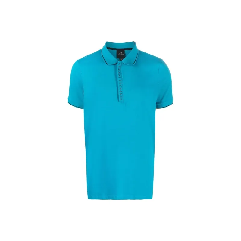 ARMANI EXCHANGE Polo Shirts Men Blue-0