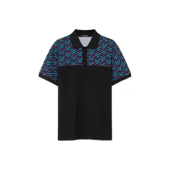 VERSACE Polo Shirts Men Black