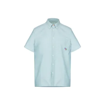 Paul Smith Shirts Men Gray Blue