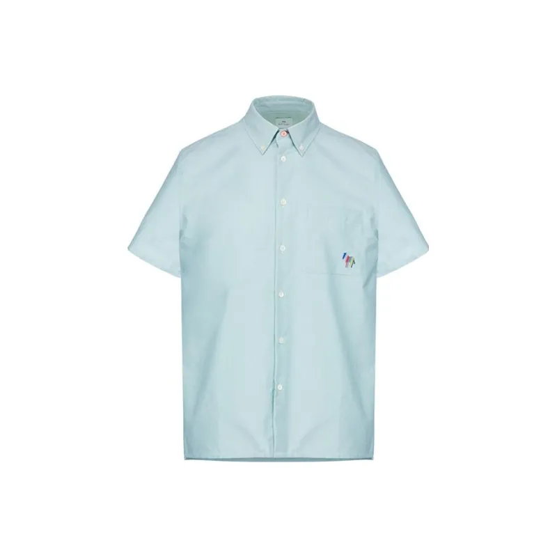 Paul Smith Shirts Men Gray Blue-0