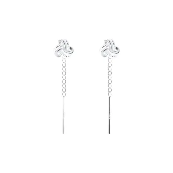 CUOOYINO 925 Sterling Silver Drop Earrings Women's Silver