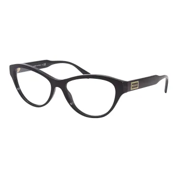 VERSACE Plastic Butterfly Eyeglass Frames Women's Black