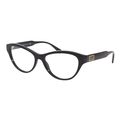 VERSACE Plastic Butterfly Eyeglass Frames Women's Black