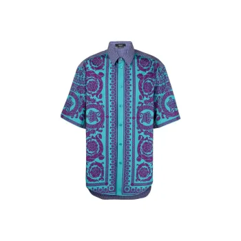 FANSIZHE VERSACE Shirt Men's Purple