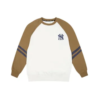 MLB New York Yankees Sweatshirt Unisex Beige Yellow