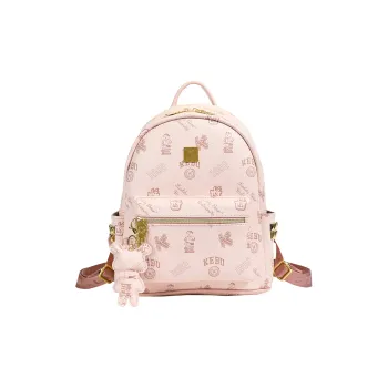 XIANGSU PU Backpack Women's Pink/White/Brown/Black