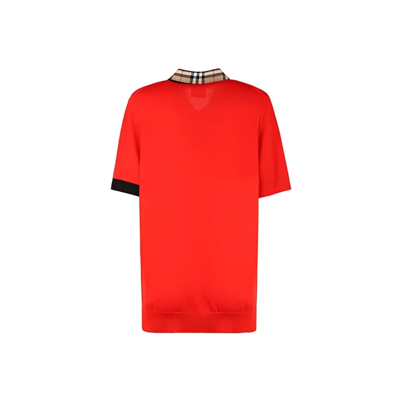 Burberry Polo Shirts Women's Red-1