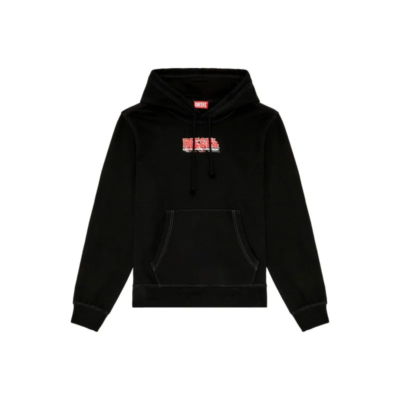 DIESEL S Ginn Hood K37 Logo print Hoodie-0