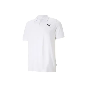 PUMA ESS Essentials Pique Polo Polo Shirt Men's White