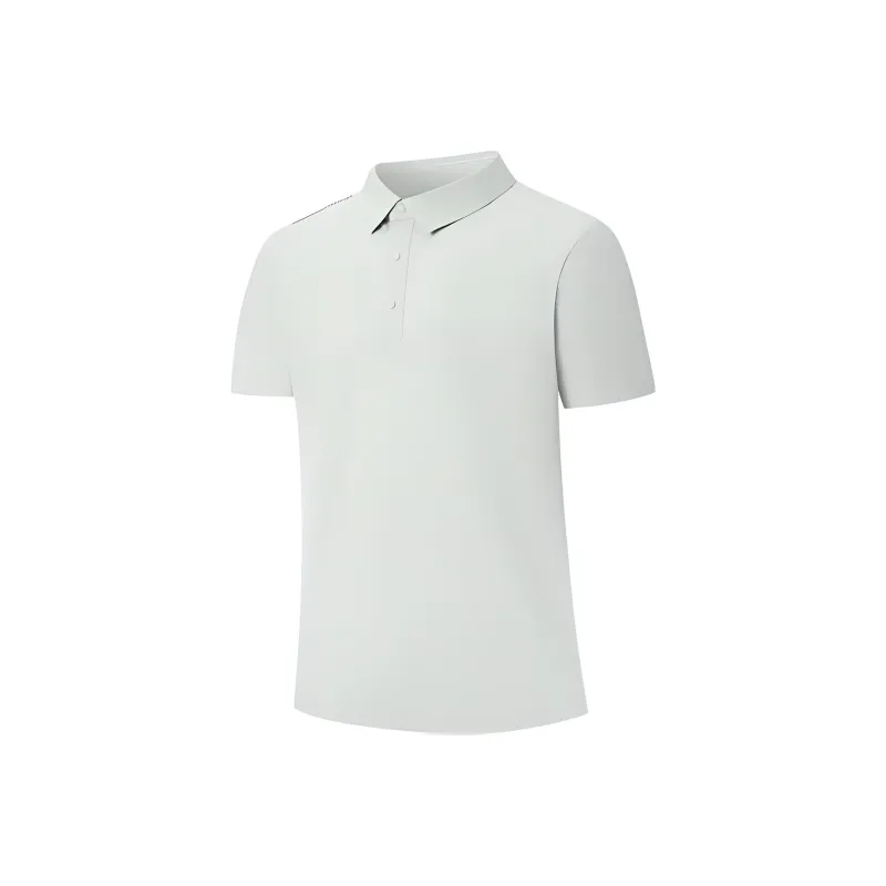 XTEP Variety Training Collection Polo Shirt Men's True Gray-0