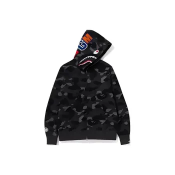 A BATHING APE Color Camo Shark Pullover Hoodie