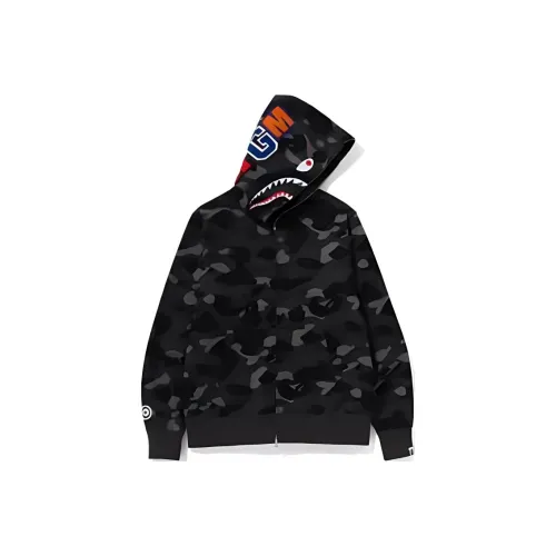A BATHING APE Color Camo Shark Pullover Hoodie
