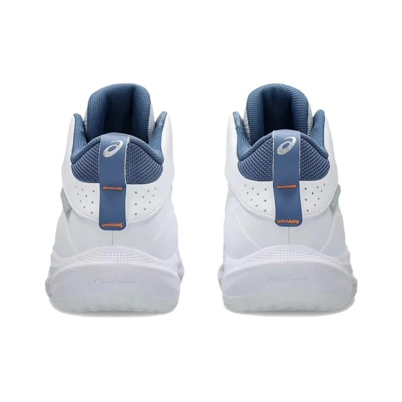 Asics GELHOOP V17 Anti Slip Wear Resistant Low Top Basketball Shoes Unisex White Blue-3