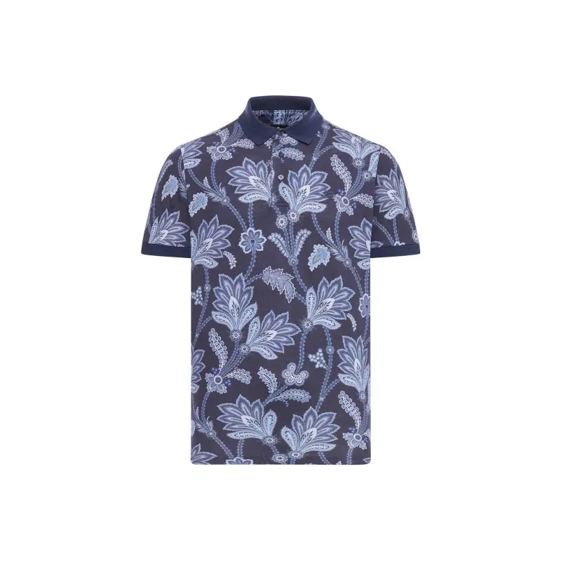 ETRO Graphic Printed Short Sleeved Polo Shirt-0