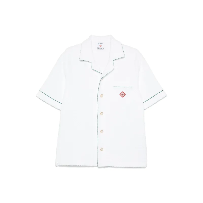 CASABLANCA Monogram embossed Towelling Shirt-0