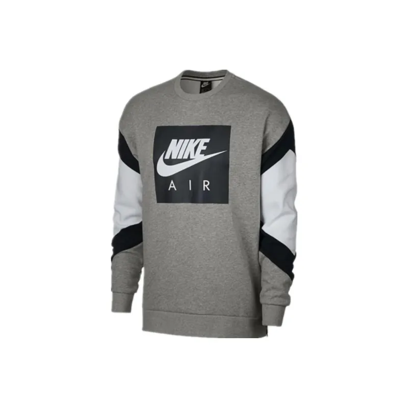Nike Sweatshirts Men Gray White-0