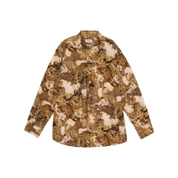 KENZO Shirts Men Yellow
